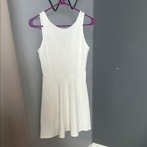 Ginger G White Textured Mini Dress